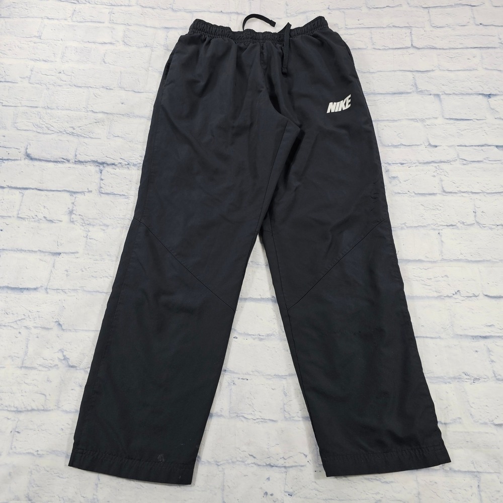 Nike OH Windbreaker Pants Mens M Black Track Activewear Ankle Zip Sporty Warm Up